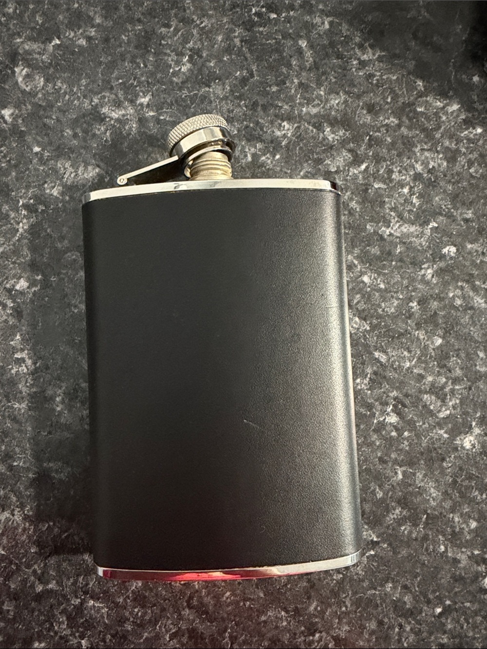 Classic Black Stainless Steel Hip Flask - Men Accessories